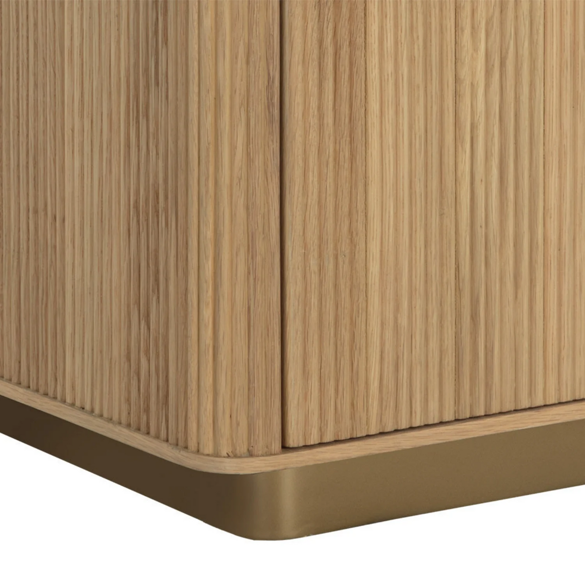 Fluted Oak Nightstand
