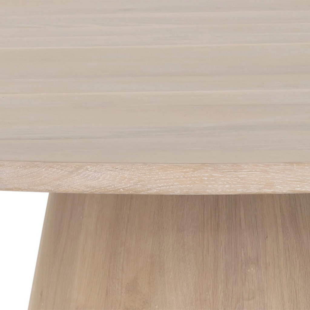 Round Solid Oak Dining Table