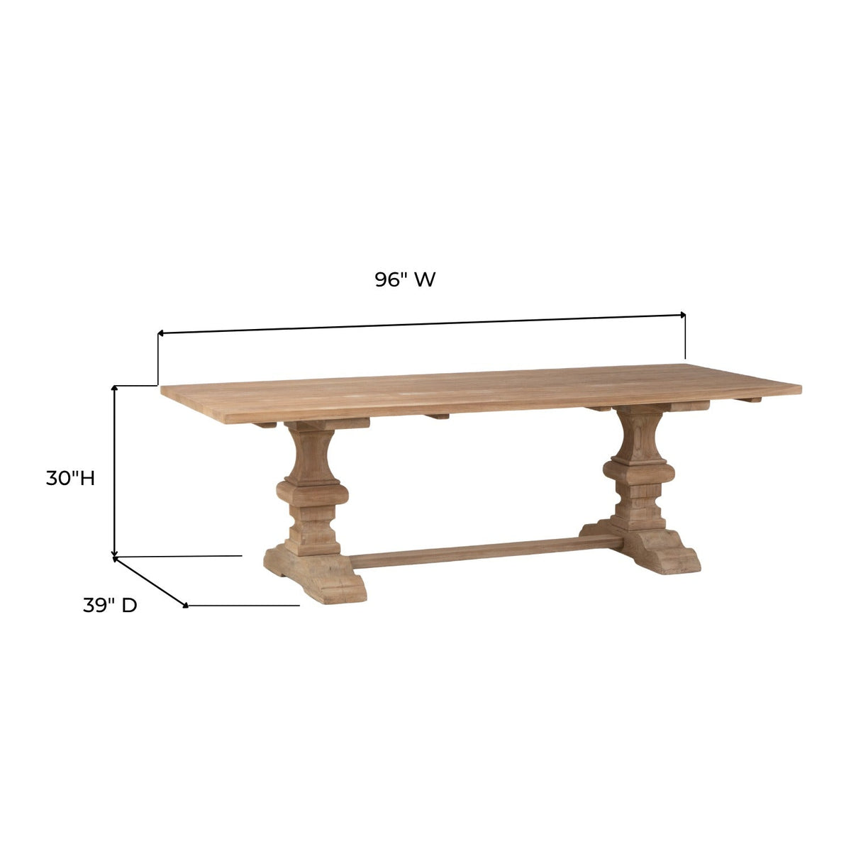 Solid Teak Dining Table